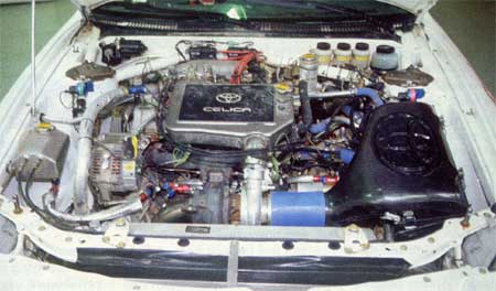 ST205 WRC engine bay